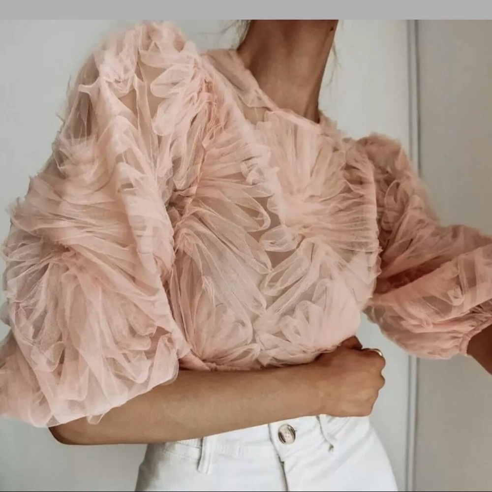 Zara pink top